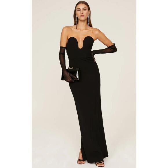 Solace London Audrey Gown in Black Size 6 - Picture 1 of 10